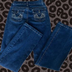 SHEIN Dark Blue Boot Cut Jeans